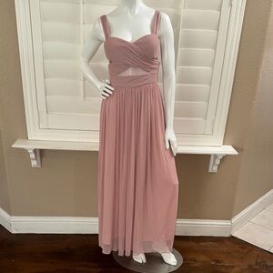 Birdy Grey Elsye Dress Mesh Dusty Rose